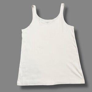 Eileen Fisher Tank Top Cami Pale Pink Scoop Neck Organic Cotton Slim Fit Size 1x